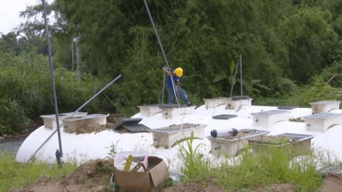 烈日下的堅守 環保項目建設者揮汗如雨保進度